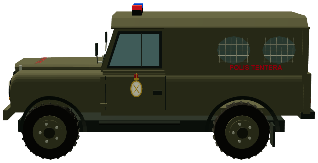 RBAF Military Police Defender 110 — side render