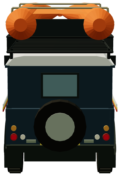 RNLI Lifeboat Launch Defender — rear render