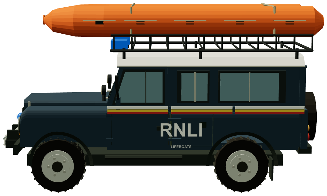 RNLI Lifeboat Launch Defender — side render