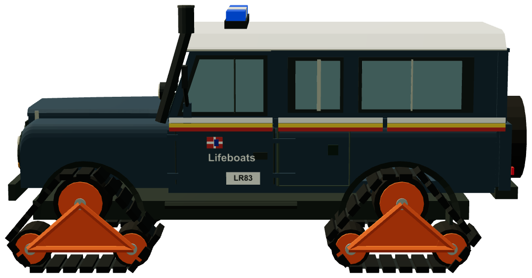 RNLI West Kirby Mattracks Defender — side render