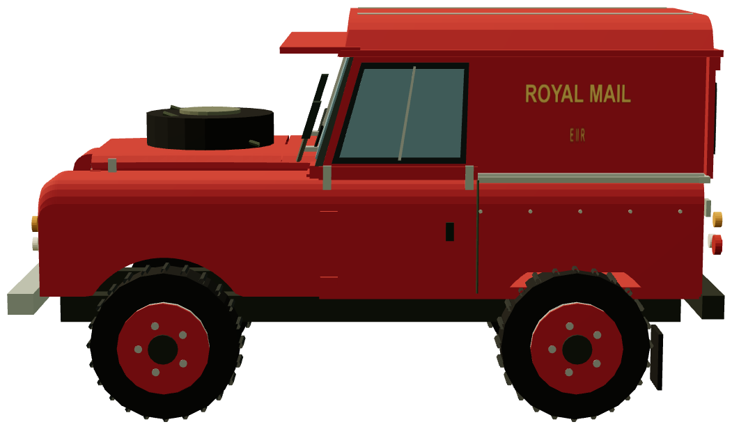 Royal Mail Series IIA 88 hardtop — side render
