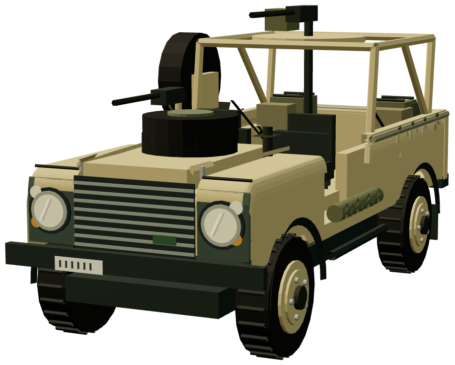 Royal Marines Brigade Patrol Troop WMIK — front three-quarter render