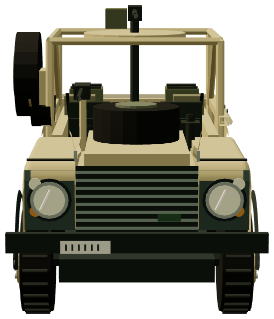 Royal Marines Brigade Patrol Troop WMIK — front render