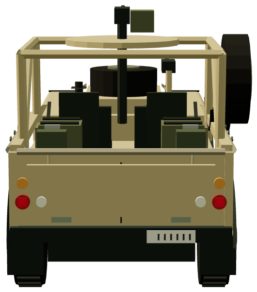 Royal Marines Brigade Patrol Troop WMIK — rear render