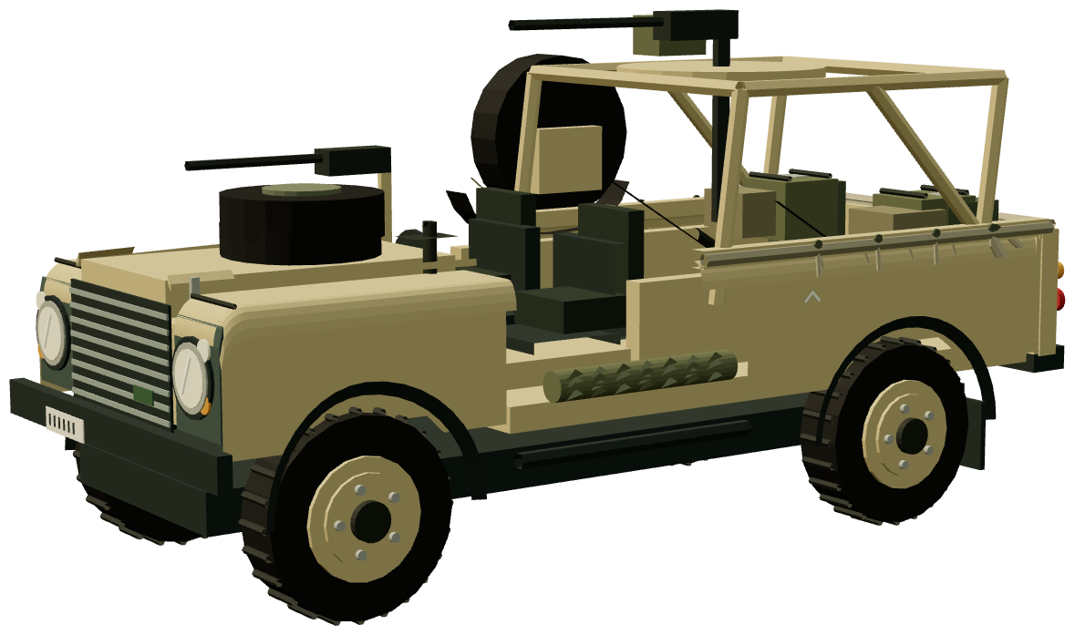 Royal Marines Brigade Patrol Troop WMIK — three-quarter render