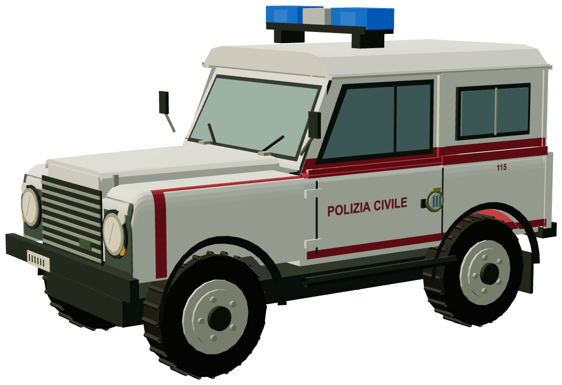 San Marino Polizia Civile 90 — three-quarter render