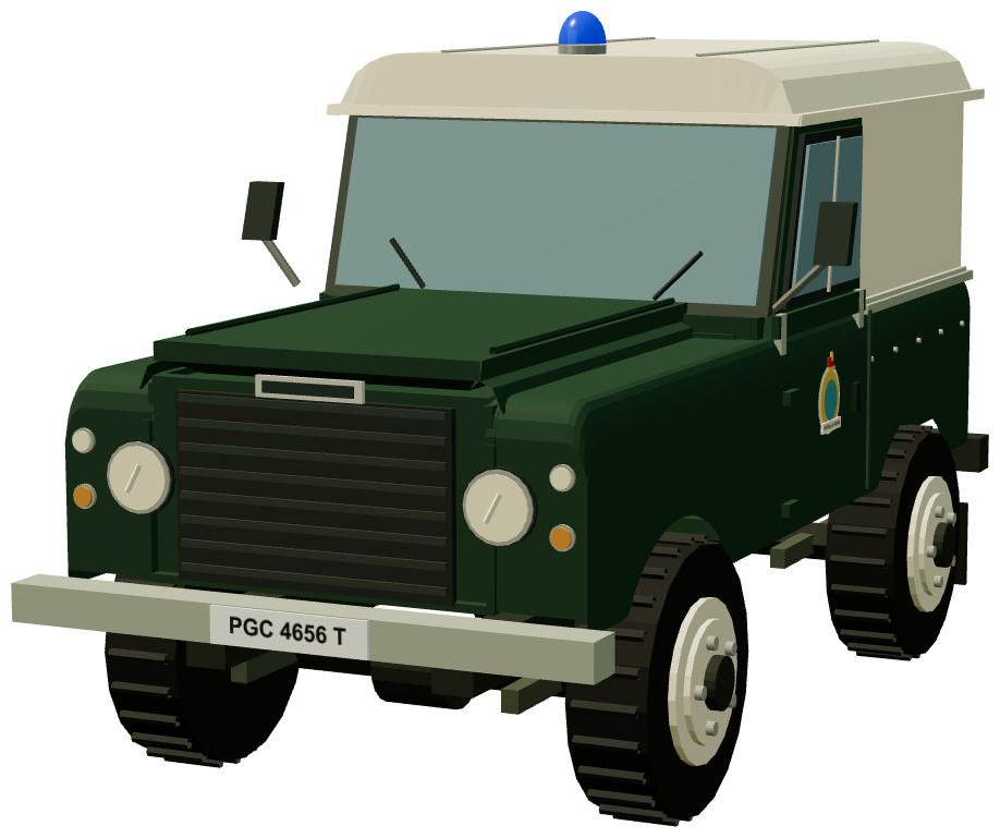 Santana 88 Patrulla Rural — front three-quarter render