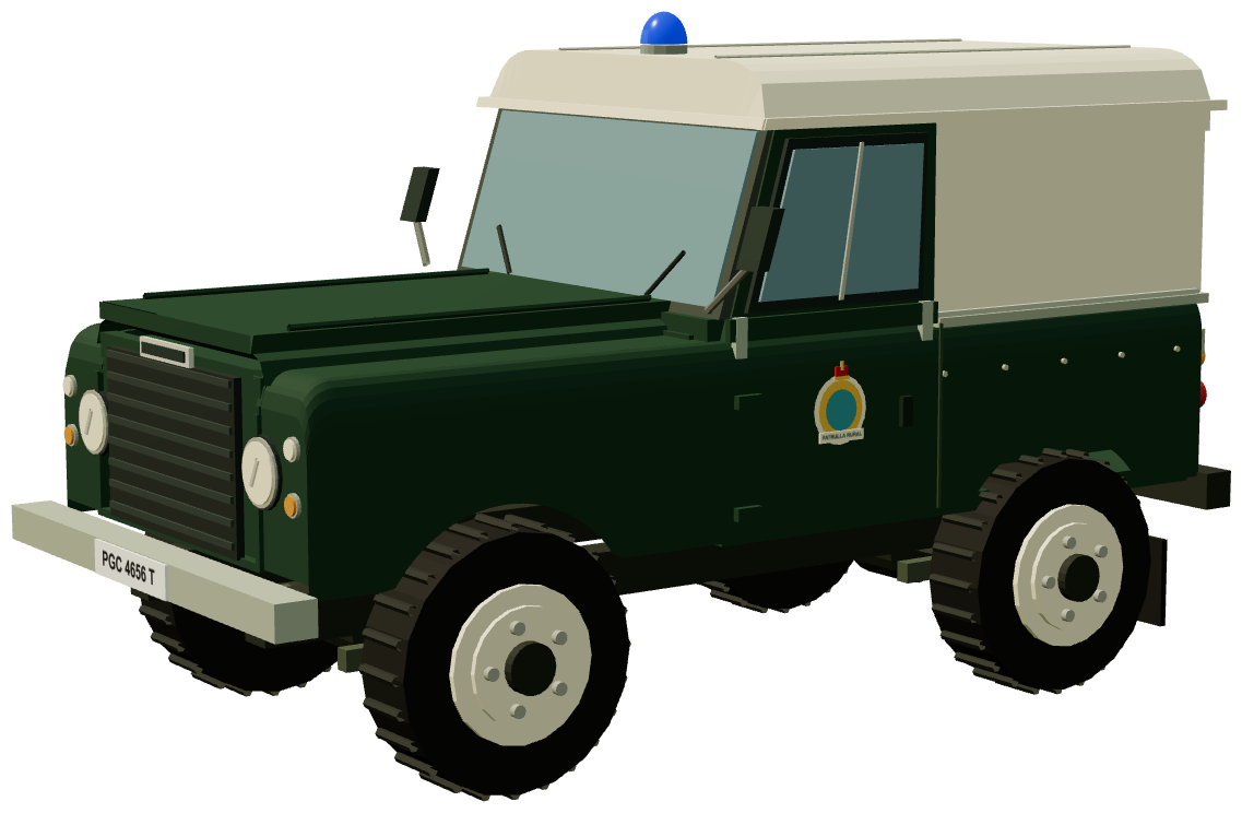Santana 88 Patrulla Rural — three-quarter render