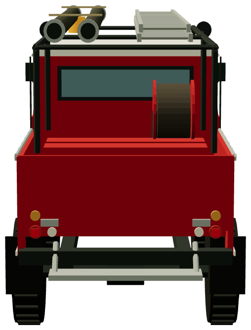 1300 Bomberos Double Cab — rear render