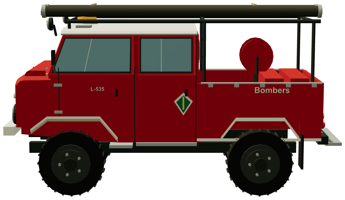 1300 Bomberos Double Cab — side render
