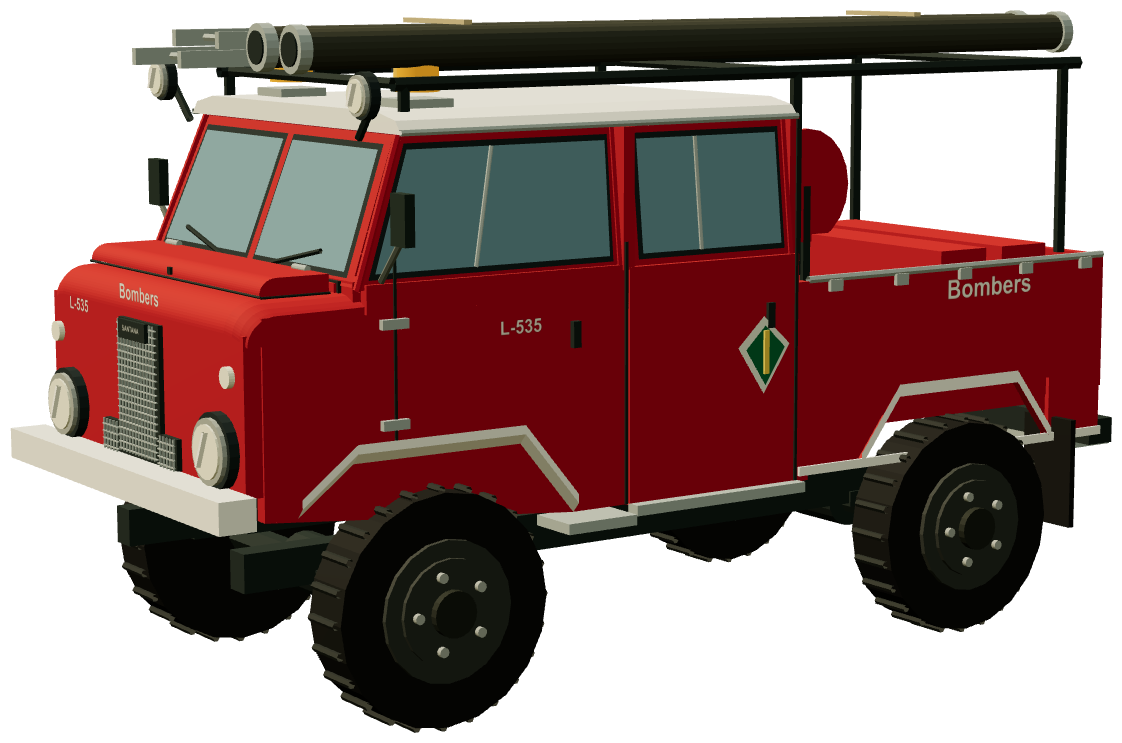1300 Bomberos Double Cab — three-quarter render