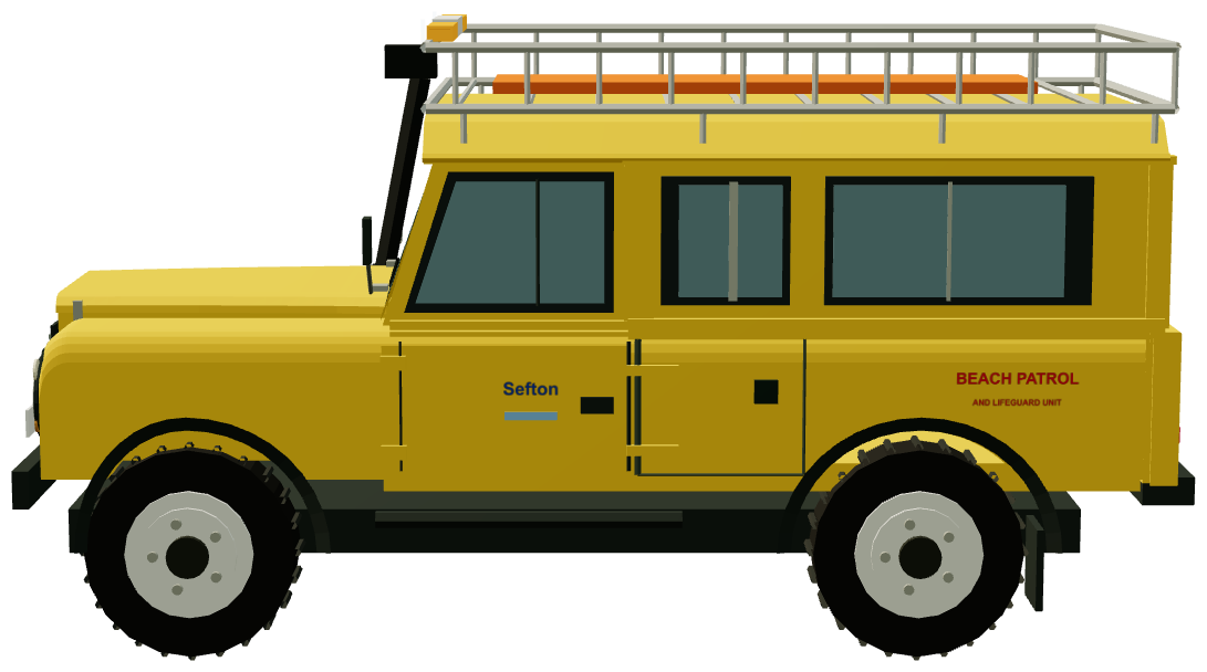 Sefton Beach Patrol Defender 110 — side render