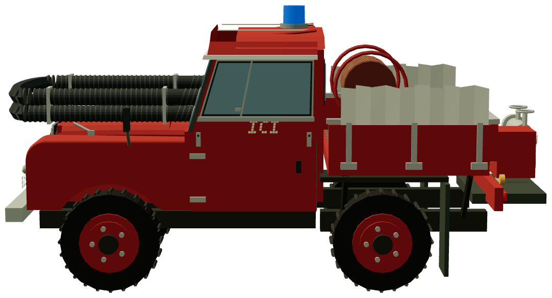 Series I Fire Tender — side render