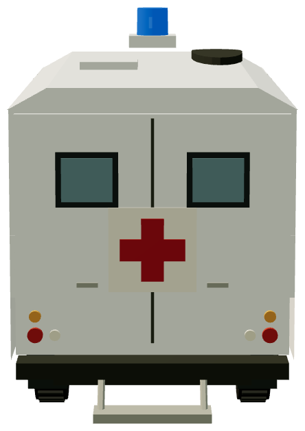 SFOR UN Pulse Ambulance (Bosnia) — rear render