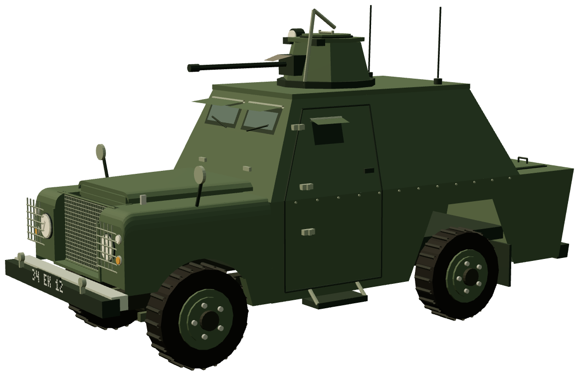 Shorland Mk 1 APC — three-quarter render