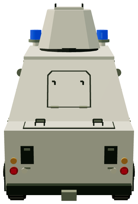 Shorland Mk 3 APC · Rijkspolitie — rear render
