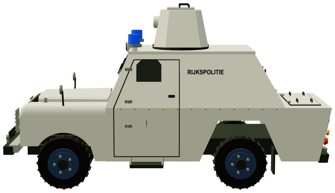 Shorland Mk 3 APC · Rijkspolitie — side render