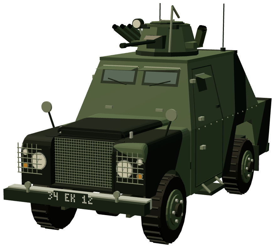 Shorland Mk 3 APC · UDR — front three-quarter render