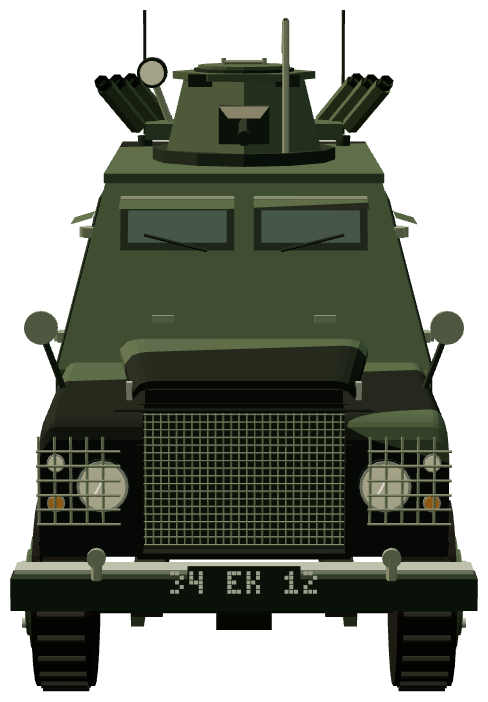 Shorland Mk 3 APC · UDR — front render