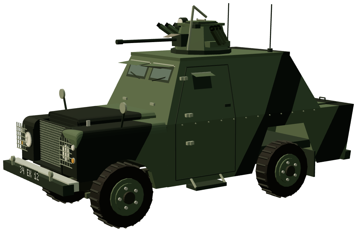 Shorland Mk 3 APC · UDR — three-quarter render