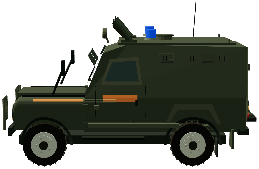 Shorland SB401 APV · RAF Police — side render