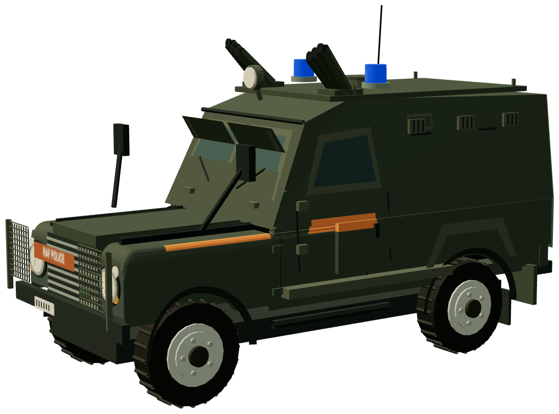 Shorland SB401 APV · RAF Police — three-quarter render