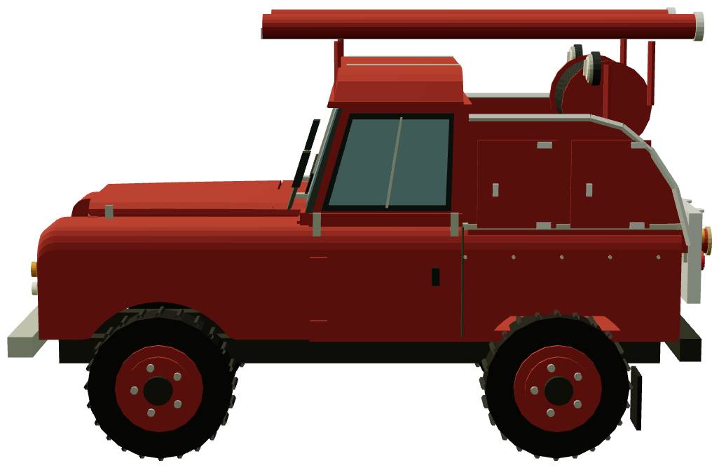 Snowy Mountains Hydro Fire Truck — side render