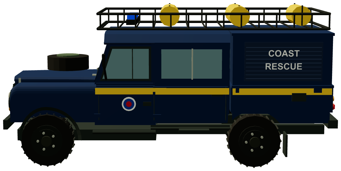 South Shields VLB Coast Rescue Defender 130 — side render