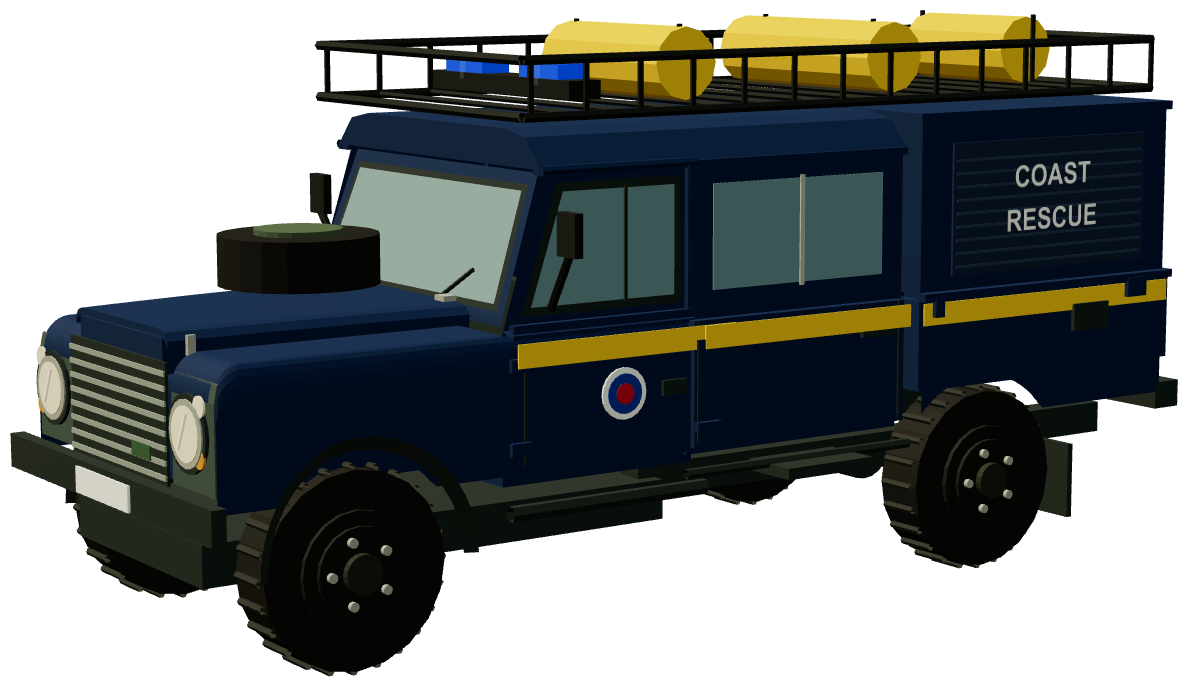 South Shields VLB Coast Rescue Defender 130 — three-quarter render
