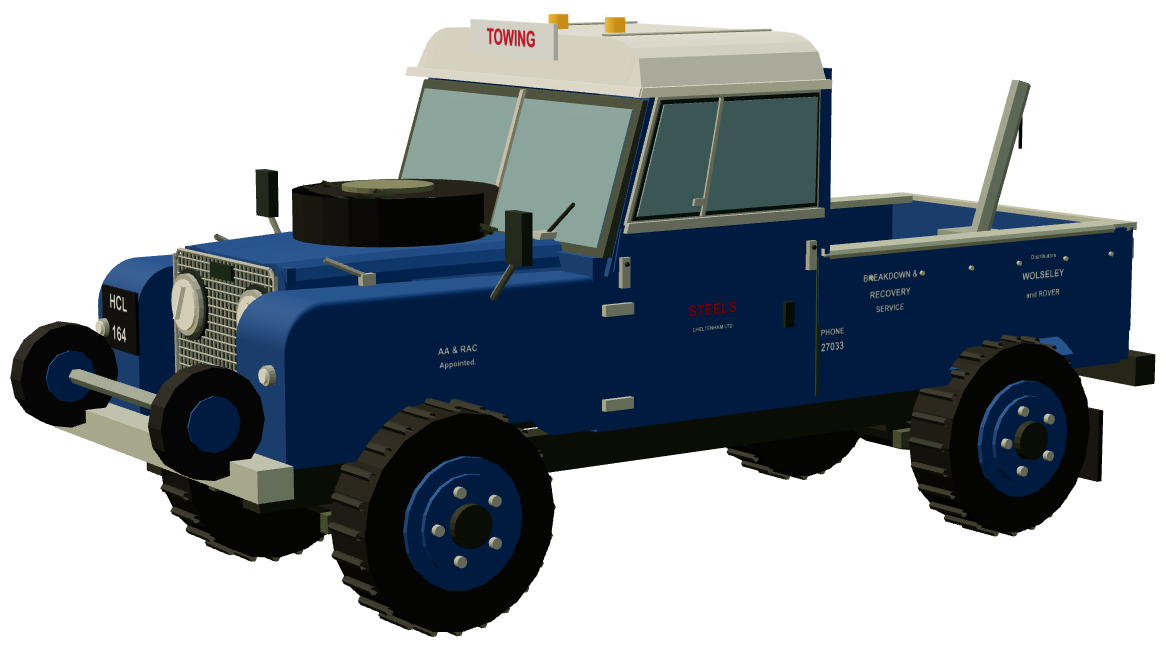 Steels of Cheltenham Series I 107 Breakdown Truck — three-quarter render