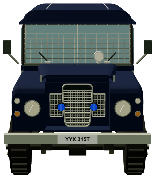 South Yorkshire Police Series III Riot Van — front render