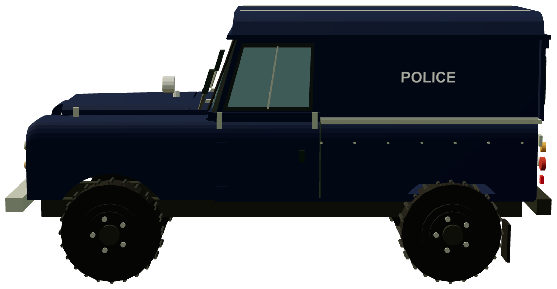 South Yorkshire Police Series III Riot Van — side render
