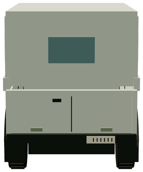Taurus armoured Defender — rear render