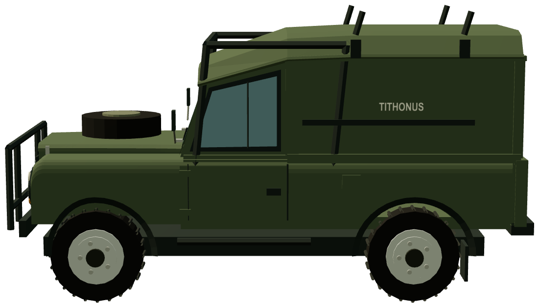 Tithonus life-extension Defender — side render