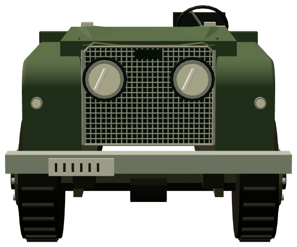 Drivable training chassis — front render