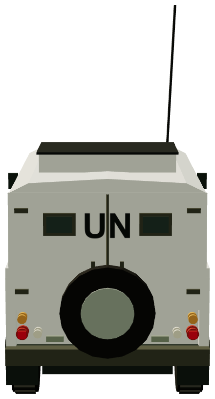 UN Snatch (Bosnia 1993) — rear render