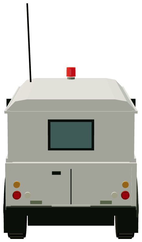 UNAMID Defender 110 Medical Vehicle (Nyala 2011) — rear render