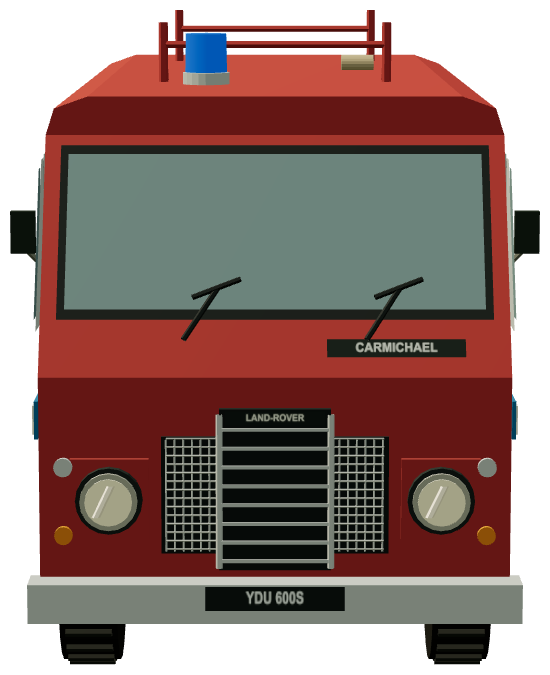 Unipart Works Fire Tender — front render