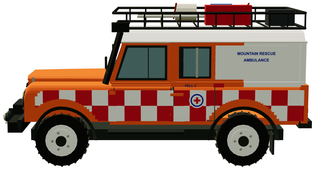 Upper Wharfedale Fell Rescue Defender Fell 2 — side render