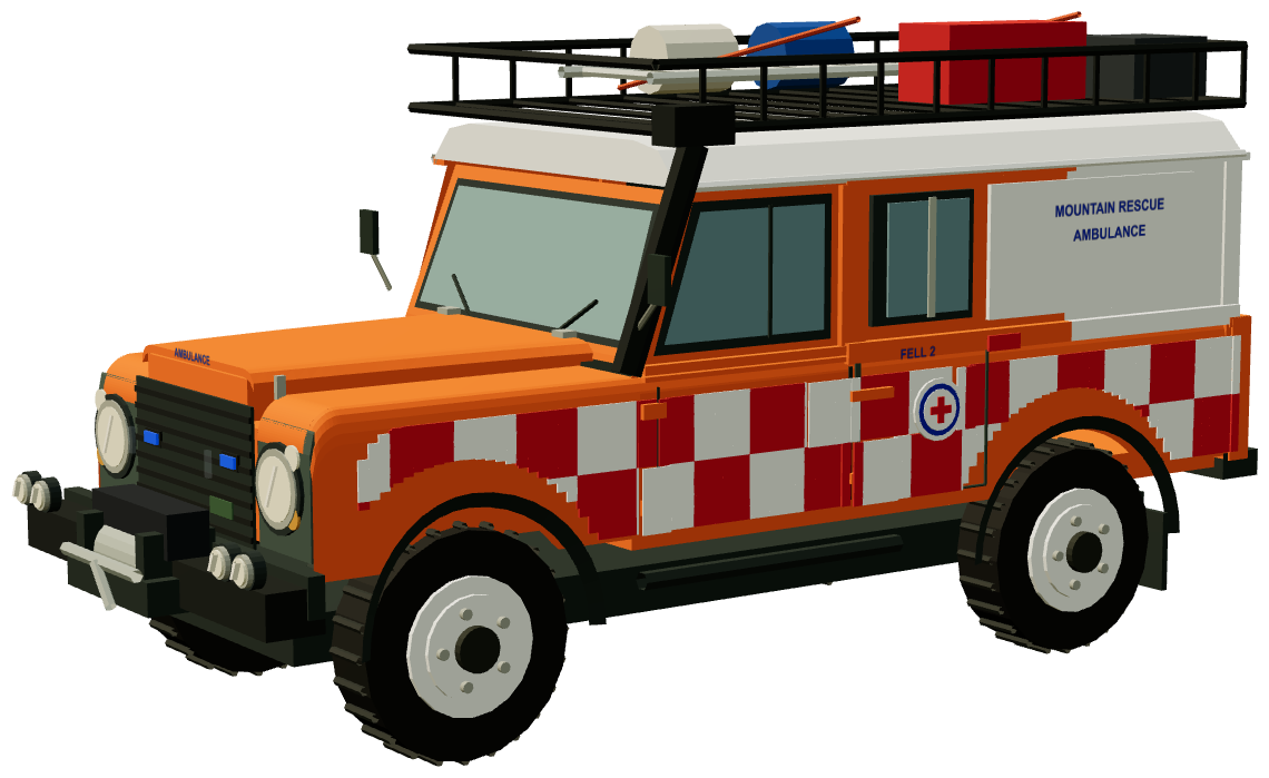 Upper Wharfedale Fell Rescue Defender Fell 2 — three-quarter render