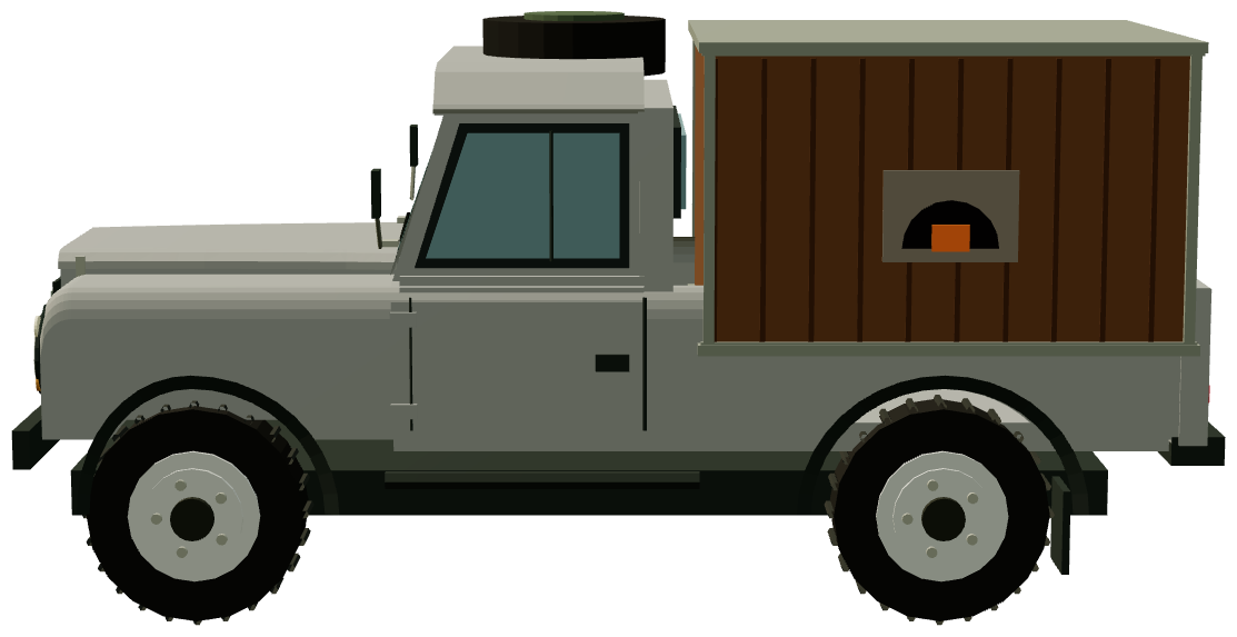 The Wild Oven Defender Wood-Fired Kitchen — side render