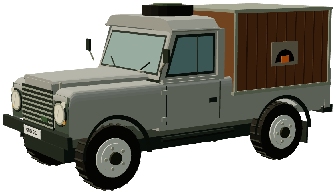 The Wild Oven Defender Wood-Fired Kitchen — three-quarter render