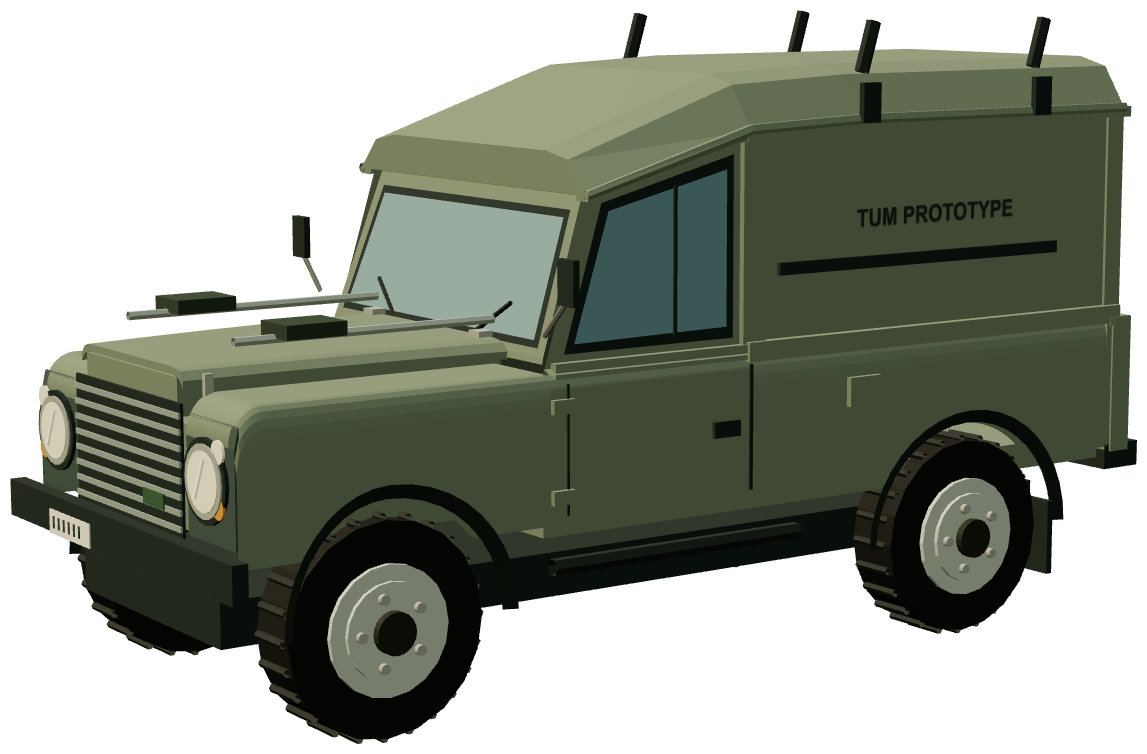 Wolf TUM high-roof prototype — three-quarter render